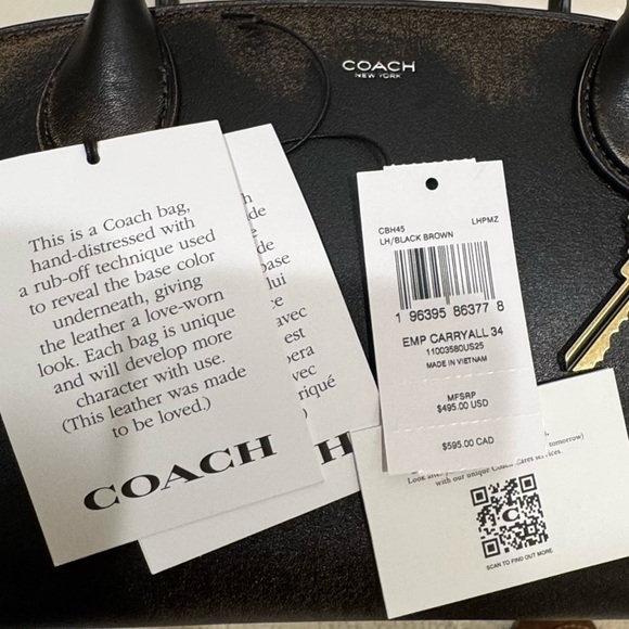 Coach Empire Carryall Bag 34 In Loved Leather - used once! - Picture 9 of 10